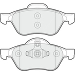 Apec Blue Brake Pads - Front (PD3071) Fits Renault