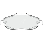 Apec Blue Brake Pads - Front (PD3098) Fits Peugeot