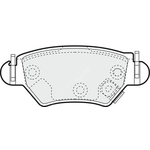 Apec Blue Brake Pads - Rear (PD3123) Fits Vauxhall