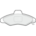 Apec Blue Brake Pads - Front (PD3131) Fits Ford Escort