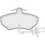 Apec Blue Brake Pads - Front (PD3144) 