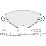 Apec Blue Brake Pads - Front (PD3145) Fits Citroen C5