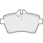 Apec Blue Brake Pads - Front (PD3159) Fits Mercedes