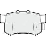 Apec Blue Brake Pads - Rear (PD3170) Fits Honda