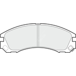 Apec Blue Brake Pads - Front (PD3173) Fits Mitsubishi