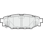 Apec Blue Brake Pads - Rear (PD3203) Fits Subaru