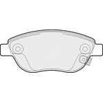 Apec Blue Brake Pads - Front (PD3214) Fits Vauxhall Corsa