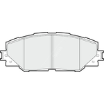 Apec Blue Brake Pads - Front (PD3231) Fits Toyota