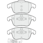 Apec Blue Brake Pads - Front (PD3243) 