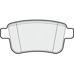 Apec Blue Brake Pads - Rear (PD3246) Fits Renault