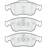 Apec Blue Brake Pads - Front (PD3250) 