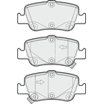 Apec Blue Brake Pads - Rear (PD3251) Fits Toyota