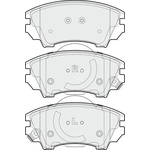 Apec Blue Brake Pads - Front (PD3253) 
