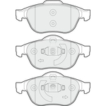 Apec Blue Brake Pads - Front (PD3262) Fits Renault