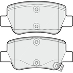 Apec Blue Brake Pads - Rear (PD3263) 
