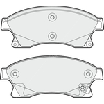 Apec Blue Brake Pads - Front (PD3267) 