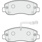 Apec Blue Brake Pads - Front (PD3274) 