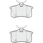 Apec Blue Brake Pads - Rear (PD3276) 