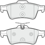 Apec Blue Brake Pads - Rear (PD3277) Fits Peugeot 508