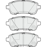 Apec Blue Brake Pads - Front (PD3284) Fits Ford Fiesta