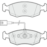 Apec Blue Brake Pads - Front (PD3285) Fits Fiat