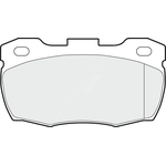 Apec Blue Brake Pads - Front (PD3293) Fits Land Rover