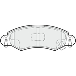 Apec Blue Brake Pads - Front (PD3306) 