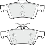 Apec Blue Brake Pads - Rear (PD3314) Fits Ford