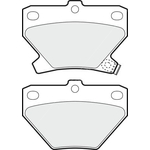 Apec Blue Brake Pads - Rear (PD3321) Fits Toyota