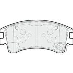 Apec Blue Brake Pads - Front (PD3322) Fits Mazda