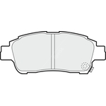 Apec Blue Brake Pads - Front (PD3323) Fits Toyota