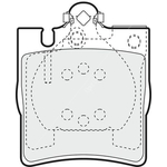 Apec Blue Brake Pads - Rear (PD3326) Fits Mercedes-Benz