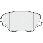 Apec Blue Brake Pads - Front (PD3327) Fits Toyota RAV-4