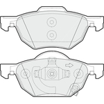Apec Blue Brake Pads - Front (PD3333) Fits Honda Accord