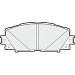 Apec Blue Brake Pads - Front (PD3345) 