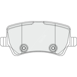 Apec Blue Brake Pads - Rear (PD3353) 