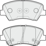Apec Blue Brake Pads - Front (PD3357) Fits Hyundai