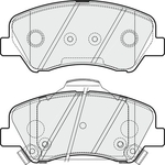 Apec Blue Brake Pads - Front (PD3361) Fits Kia Rio