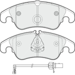 Apec Blue Brake Pads - Front (PD3362) Fits Audi