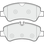 Apec Blue Brake Pads - Rear (PD3369) Fits Ford
