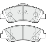 Apec Blue Brake Pads - Front (PD3376) Fits Hyundai i10