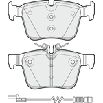 Apec Blue Brake Pads - Rear (PD3379) Fits Mercedes C Class