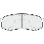 Apec Blue Brake Pads - Rear (PD3386) 