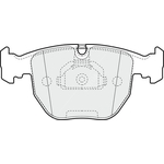 Apec Blue Brake Pads - Front (PD3387) Fits BMW