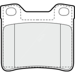 Apec Blue Brake Pads - Rear (PD3432) Fits Peugeot