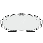 Apec Blue Brake Pads - Front (PD3439) Fits Mazda