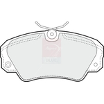 Apec Blue Brake Pads (PD3444) Fits: Vauxhall Front