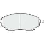 Apec Blue Brake Pads - Front (PD3449) 