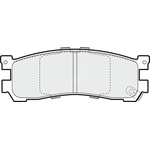 Apec Blue Brake Pads - Rear (PD3450) 
