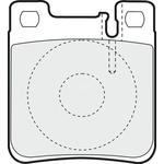 Apec Blue Brake Pads - Rear (PD3454) 